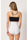 BEYAZ MI Emay 2920 Yüksek Bel Karın Desteklı Slip Lazer Korse