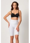 BEYAZ MI Emay 2923 Yüksek Bel Karyokalı Paçalı Lazer Korse