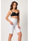 BEYAZ MI Emay 2923 Yüksek Bel Karyokalı Paçalı Lazer Korse