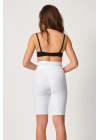 BEYAZ MI Emay 2923 Yüksek Bel Karyokalı Paçalı Lazer Korse