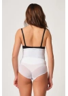 BEYAZ MI Emay 2945 Tül Karyokalı Slip Lazer Korse