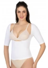 BEYAZ MI Emay 5014 Göğsü Açık Yarım Kollu Korse