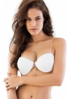 BEYAZ MI Emay 722 Şeffaf Askıllı Push Up Sütyen