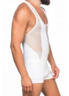 BEYAZ MI Emay E1009 Fileli Erkek Korse Atlet