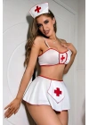 Beyaz Sexi Fantezi Hemşire Kıyafeti Kostüm 52062