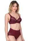 BORDO MI Emay 177 D Toparlayıcı Sütyen Takım