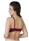 BORDO MI Emay 188 C Pedli Dantelli Telli Toparlayıcı Sütyen