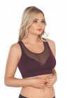 BORDO MI Emay 4028 Seamless Tül Toparlayıcı Büstiyer