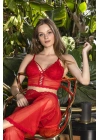 BRALET, PANTOLON VE STRİNG TAKIM KIRMIZI (MGP31314)