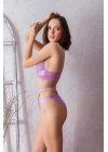 BRALET SÜTYEN  VE SLİP KÜLOT TAKIM LİLA (MGP32101)