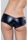 Deri Görünümlü Ortası Açık Fantezi Kemerli Boxer Külot 81034