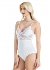 Derya Kurşun İp Askılı Dantelli Kadın Body 334