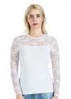 Derya Kurşun Uzun Kol Dantelli Kadın Tişört 243