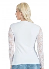 Derya Kurşun Uzun Kol Dantelli Kadın Tişört 243