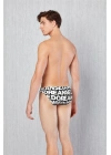 Doreanse Yazılı Baskılı Erkek Slip 1236