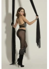 FANTEZİ BRALET PANTOLON TAKIM SİYAH/GÜMÜŞ  (MGP6054)