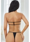 Göğsü İki Parca Kumaş Olan Şık Fantezi Sütyen Tanga Külot 50933