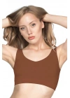 KAHVE MI Emay 4005 Soft Kalın Askı Büstiyer