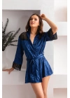 KUŞAKLI MİNİ BOY SABAHLIK LACİVERT (MGP12116)