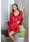 KUŞAKLI MİNİ BOY SATEN SABAHLIK KIRMIZI (MGP11500)