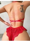 Nightlight Dantel Çekici Bel Detaylı Fantazi Sütyen Külot Takım