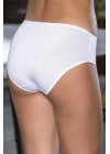 PAMUKLU YÜKSEK BEL SLİP KÜLOT BEYAZ (MGP2966)