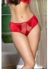 SATEN TOPARLAYICI MİNİMİZER SÜTYEN VE YÜKSEK BEL SLİP KÜLOT TAKIM KIRMIZI (MGP31521)