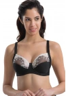 SİYAH BEYAZ MI Emay 136 C Balenli Toparlayıcı Dantelli Sütyen