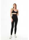 SİYAH MI 3904 Göğüs Altı Yüksek Bel Toparlayıcı Tayt