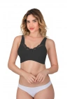 SİYAH MI Emay 181 B Dantelli Toparlayıcı Cotton Sütyen