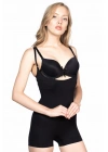 SİYAH MI Emay 2058 Göğsü Açık Kısa Paça Boy Korse