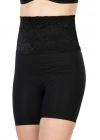 SİYAH MI Emay 2091 Önü Dantelli Yüksek Bel Boxer Korse