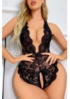 Siyah Özel Bölgesi Açık Dantel Body Jesica Bella E-0049