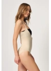 TEN MI Emay 2043 Göğsü Açık Agraflı Body Korse