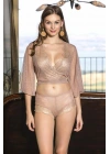TRANSPARAN BOLERO, SÜTYEN VE BOXER TAKIM CAPPUCİNO (MGP31433)