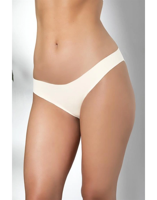 3'LÜ DİKİŞSİZ, İZ YAPMAZ, LAZER KESİM, SLİP KÜLOT EKRU (MGP21261)