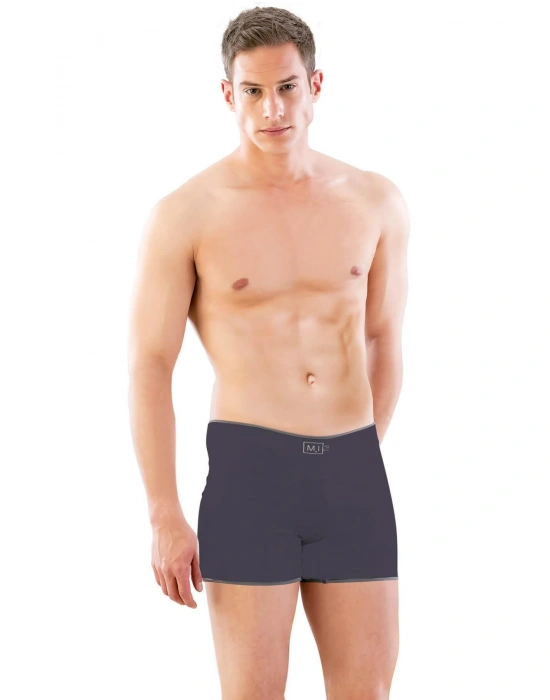 ANTRASİT MI Emay 2108 Seamless uzun Erkek Boxer