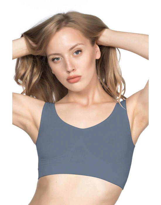 ANTRASİT MI Emay 4005 Soft Kalın Askı Büstiyer