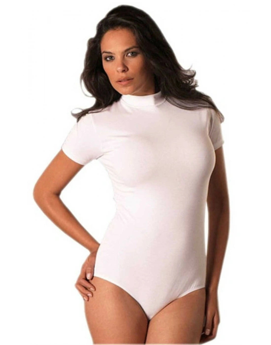 BALIKÇI YAKA KISA KOLLU BODY 4056