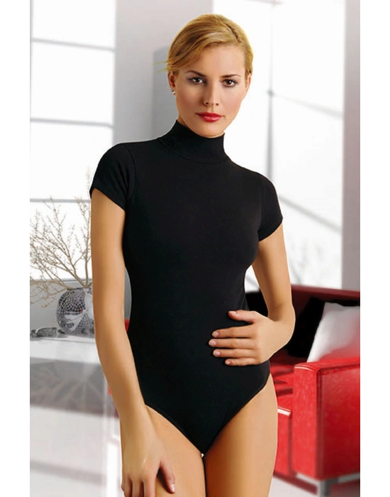 BALIKÇI YAKA KISA KOLLU BODY 4056