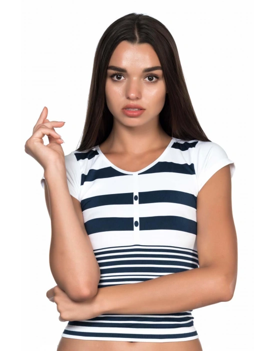 BEYAZ-LACİ MI Emay 5026 Soft Seamless T Shirt