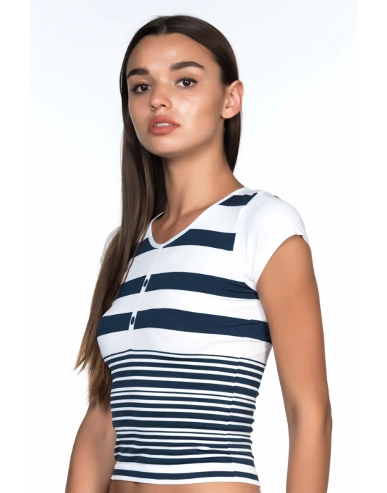 BEYAZ-LACİ MI Emay 5026 Soft Seamless T Shirt