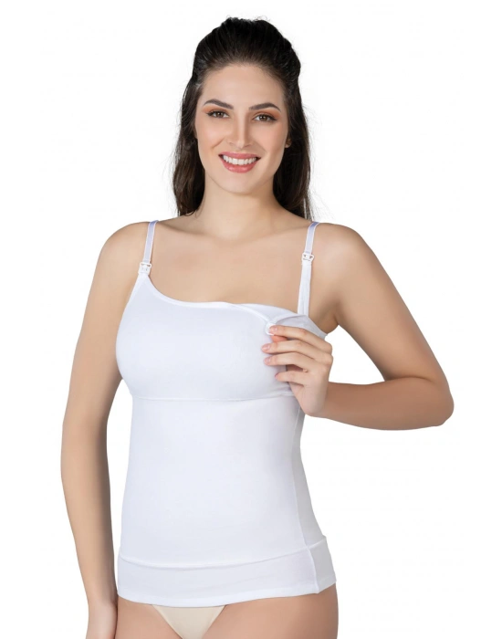 BEYAZ MI Emay 1402 Modal Cotton Emzirme Atlet Korse