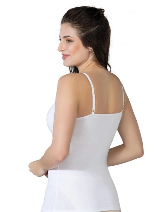 BEYAZ MI Emay 1412 Modal Cotton Kaplı Atlet