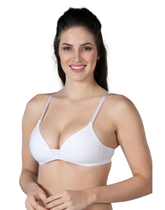 BEYAZ MI Emay 1417 Modal Cotton Kaplı Sütyen