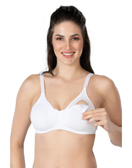 BEYAZ MI Emay 1421 Modal Cotton Emzirme Sütyen