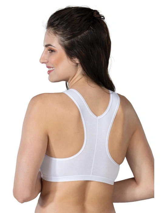 BEYAZ MI Emay 1424 Modal Cotton Sporcu Büstiyer