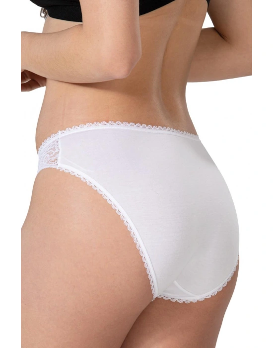 BEYAZ MI Emay 1444 Modal Cotton Dantelli Külot