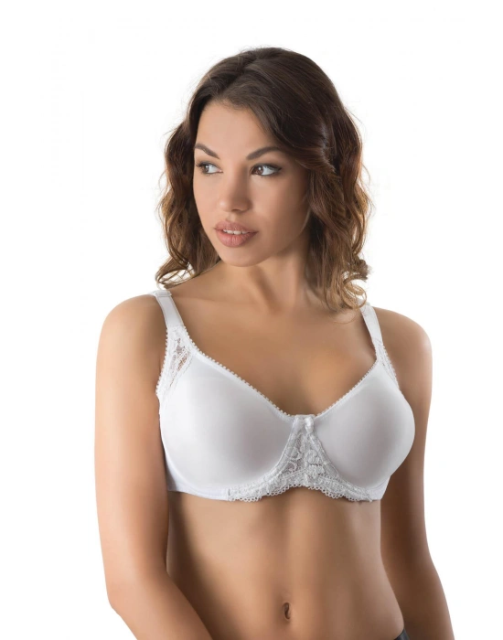 BEYAZ MI Emay 164 B Balenli Dantelli Sütyen