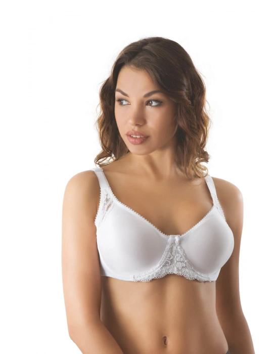 BEYAZ MI Emay 164 C Balenli Dantelli Sütyen